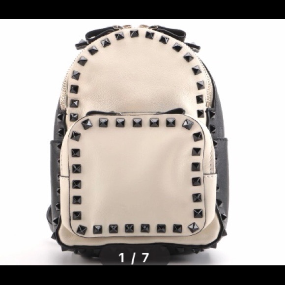 Valentino Garavani Rockstud Leather Backpack Purse main image 8